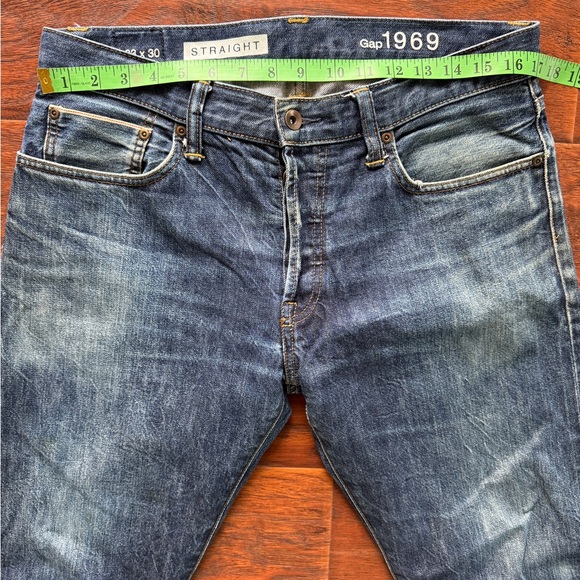 GAP 1969 33 x 30 Straight Leg Selvedge Denim Pants - Picture 9 of 9